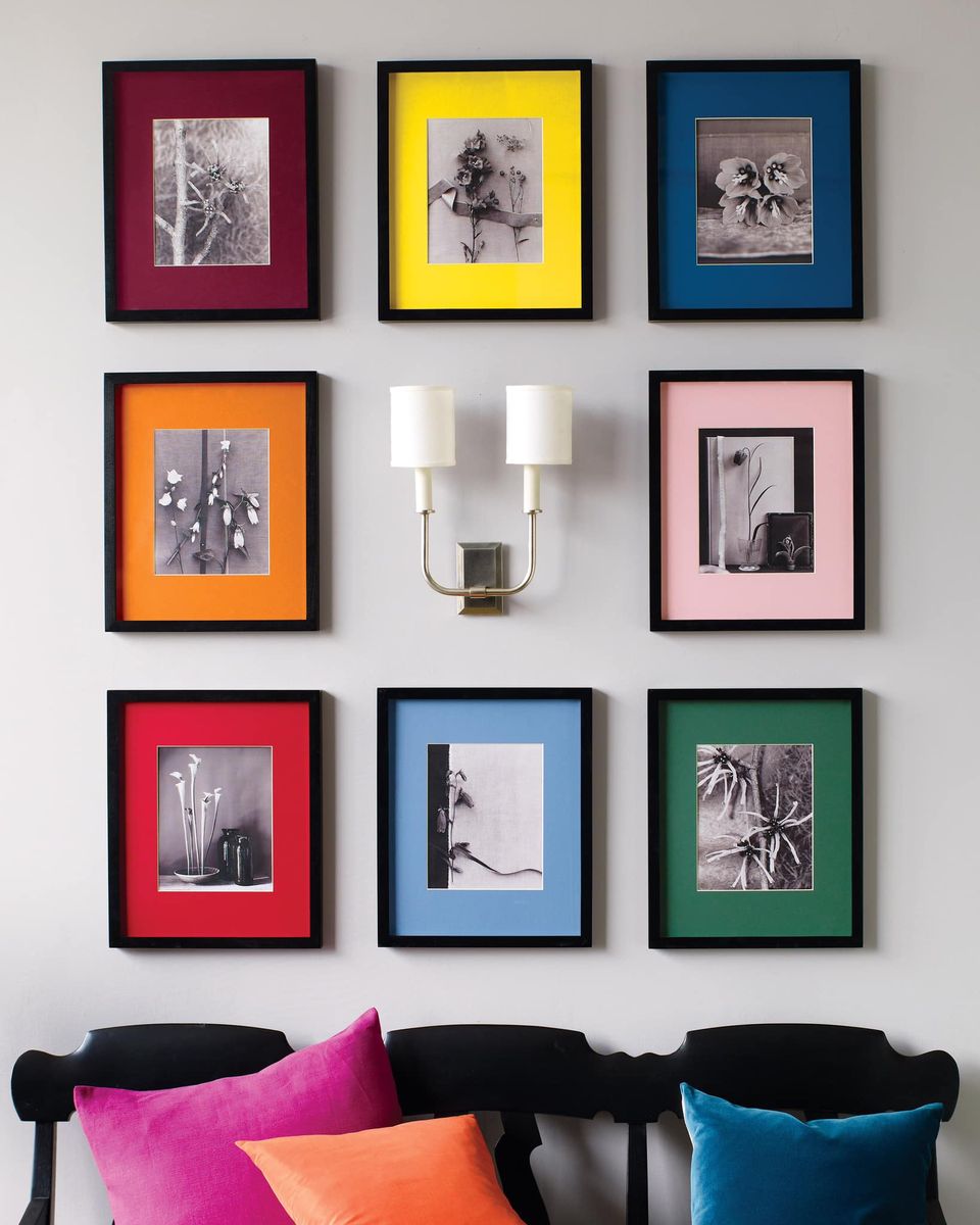 quadros decorativos modernos e elegantes em passe partout