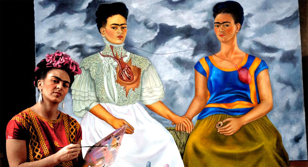 frida kahlo mestre da pintura de quadros de autoexpressão